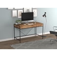 thumbnail image 3 of Safdie & Co. Computer Desk 49L Brown Reclaimed Wood 2 Drawers Black Metal, 3 of 4