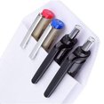thumbnail image 2 of Ruiboury 6PCS / Set Stylo PVC Inséré Chemise de Protection Étanche pour le Bureau 6PCS & Blanc, 2 of 8