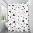 thumbnail image 3 of Clear Shower Curtain with Design Shower Curtain Bathroom Curtain Partition Curtain Shower Curtain Shower Curtain Mildew-Proof Wet and Dry Separation Fabric Shower Curtains for Bathroom, 3 of 3