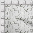 thumbnail image 1 of oneOone Organic Cotton Voile Fabric Line Geometric Print Sewing Fabric BTY 42 Inch Wide, 1 of 4