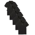 thumbnail image 1 of 5-Pack School Uniform Tagless Polo Tshirt for Little Boys & Big Boys, 1 of 7