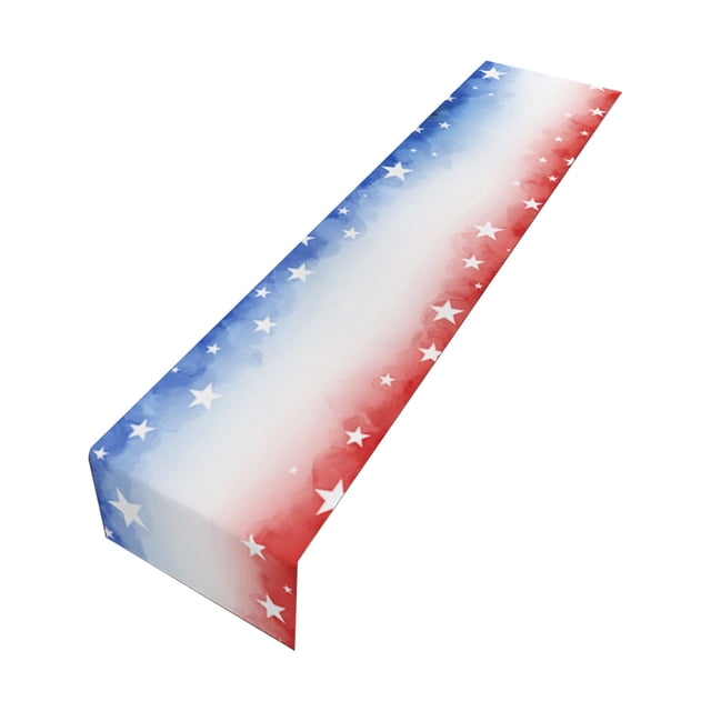 Patio Dining Table Independence Day Table Flag With Non-Slip Heat Resistance Linen Tablecloth Decorative Table Runner Mat For Dining Table Holiday Table Runners