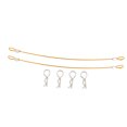 thumbnail image 1 of fastboy Metal Clip R Pin Rod With Anti-lost Rope For Convenient Connectivity Anti-lost Car Shell Rope golden 1:10 1 Pc, 1 of 6