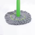 thumbnail image 4 of YATLTE Cotton Yarn Mop Set, String Mop with Reusable Mop Heads, Non-Touch Replacement, Adjustable Cotton Mops for Floor Cleaning, for Tile Concrete Wood Floor Kitchen Bathroom, 4 of 8