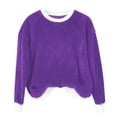 thumbnail image 2 of Chandails d'Automne et d'Hiver Grande Taille pour Femmes, Chandail à Capuchon à Col Rond en Flanelle Uni à la Mode et Décontracté pour Femmes, Chandails à Capuchon Amusants, 2 of 4