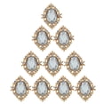 thumbnail image 3 of Crystal Rhinestone Button Flatback Gemstone Cabochon 30x25mm, 3 of 7