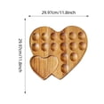 thumbnail image 2 of Purpose Wooden Serving Board And Egg Tray With Handle For Cheese Platter Reusable Craftsmanship Kitchen And Outdoor Use, 2 of 4