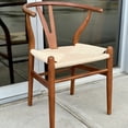 thumbnail image 2 of Heavenly Collection | Wishbone Walnut Wood Dining Chair for Kitchen or Dining Room, 2 of 8