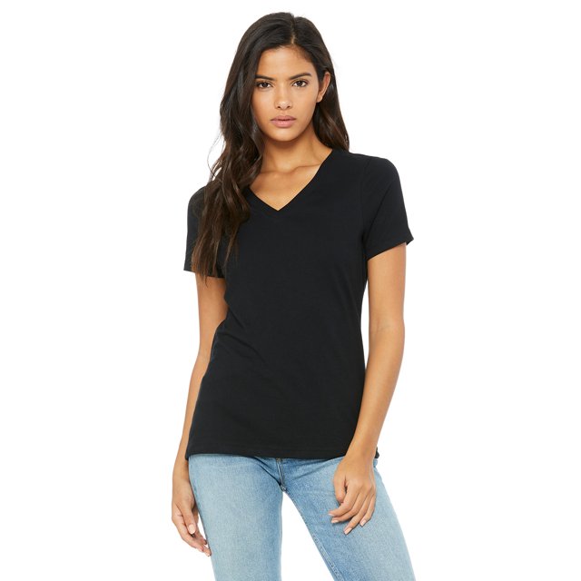 Bella + Canvas Ladies' Relaxed Jersey V-Neck T-Shirt