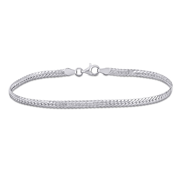 Miabella Bracelet en Chevrons en Argent Sterling 3 mm
