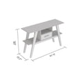 thumbnail image 2 of Safdie & Co. Table Console 47L Bois Brun Récupéré 1 Tirroirs 1 Étagère, 2 of 3