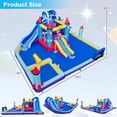 thumbnail image 3 of Costway Rocket Theme Inflatable Water Slide Park with 2 Slides Splash Pool & 950W Blower, 3 of 9