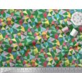 thumbnail image 2 of Soimoi Rayon Fabric Triangle Geometric Fabric Prints by Yard 42 Inch Wide, 2 of 3