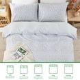 thumbnail image 3 of Gogreen Queen Duvet Cover Set, Soft & Breathable Microfiber 3 Pieces Queen Bedding Sets, Pattern Queen Comfy Duvet Cover Set, with Zipper Closure (Queen), 3 of 8