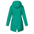 thumbnail image 5 of Meichang Manteau de Pluie pour Femmes Grande Taille Imperméable avec Capuche Actif Plein Air Randonnée Coupe-Vent Automne Manteau Décontracté Manches Longues Fermeture Éclair Complète Trench, 5 of 5