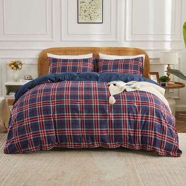 Gogreen Queen Duvet Cover Set, Soft & Breathable Microfiber 3 Pieces Queen Bedding Sets, Pattern Queen Comfy Duvet Cover Set, with Zipper Closure (Queen)