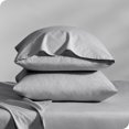 thumbnail image 1 of Bare Home Percale Weave Pillowcase Set - 300 Thread Count - 100% Organic Cotton - Standard, Light Gray, 1 of 4