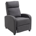 thumbnail image 1 of HOMCOM Push Back Recliner Chair Home Theater Seating with Padded Seat, 1 of 10