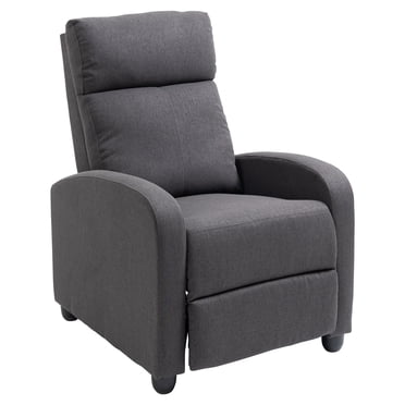 HOMCOM Fauteuil Inclinable à Poussée pour Cinéma Maison avec Siège Rembourré