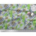 thumbnail image 3 of Soimoi Green Velvet Fabric Leopard & Wild Animal Skin Fabric Prints by Yard 58 Inch Wide, 3 of 3