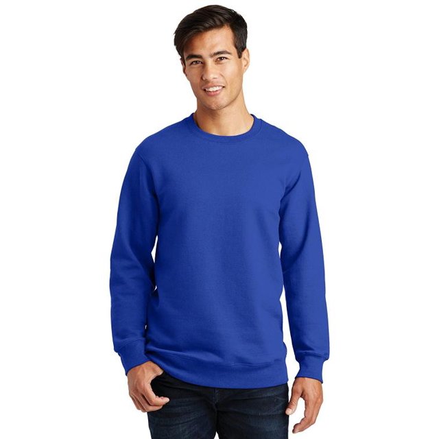 Port 1154143 Fan Favorite Fleece Crewneck Sweatshirt, True Royal - Medium