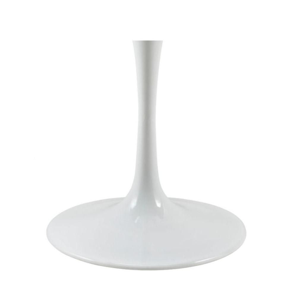 Table de salle à manger en marbre blanc Brenleigh 36"
