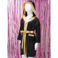 thumbnail image 4 of Yeahdor Enfants Garçons Robe de Boxe Art Martial Muay Thaï Uniforme Manches Longues Coup de Pied Boxe Robe à Capuche Ensembles Noir 16, 4 of 7