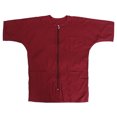 thumbnail image 1 of Uniforme de Coiffeur Manches Courtes Smocks de Toilettage Cape de Coupe de Cheveux Fournitures de Coiffeur (Rouge), 1 of 7
