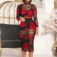 thumbnail image 1 of Fankiway Ensemble d'Été pour Femmes Sexy Imprimé à Manches Longues Ajouter Jupe Courte Ajouter Robe en Maille Tenues d'Été pour Femmes 4264 Pcs, 1 of 6