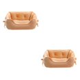thumbnail image 2 of maskred Raised Rim Dog Bed Snug Sleeping Spot For Beloved Pet Two Size For Choice Polyester Dog Kennel Pet Bed Washable Dog Bed khaki S 2Set, 2 of 6