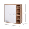 thumbnail image 3 of Armoire de Rangement Autoportante de 35 Pouces Organisateur de Garde-Robe pour Salon Ajustable, 3 of 10