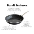 thumbnail image 3 of Nordic Ware Basalt Aluminum Saute Skillet, 10-Inch, Ceramic Coating, 3 of 8