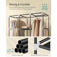 thumbnail image 4 of Portable Closet Wardrobe Closet Organizer with NonWoven Fabric Cover Hanging Rods and Shelves x x es Large Capacity for Bedroom Living Room Ink URYGBK, 4 of 6