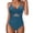 a66-sky blue swimsuit women, variant on baikeli Women's Tummy Control Swimsuits Mesh One Piece Bathing Suits Slimming V Neck Full Coverage Swimwear Beach Outfits Black,L