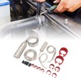 thumbnail image 4 of Radiator Hose Sleeve Stainless Steel Dress Up Hose Cover Kit Universal Radiator Hose Sleeving Set Extreme Heat Resistant for Vehicle, 4 of 7