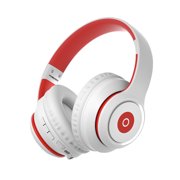 Red Wireless Bluetooth Headphones 5.4 Foldable Lightweight Over Ear Headset Hifi Stereo Sound Noise Cancelling Microphone 40Mm Speaker 24 Hour Playback For Sports Gaming Music