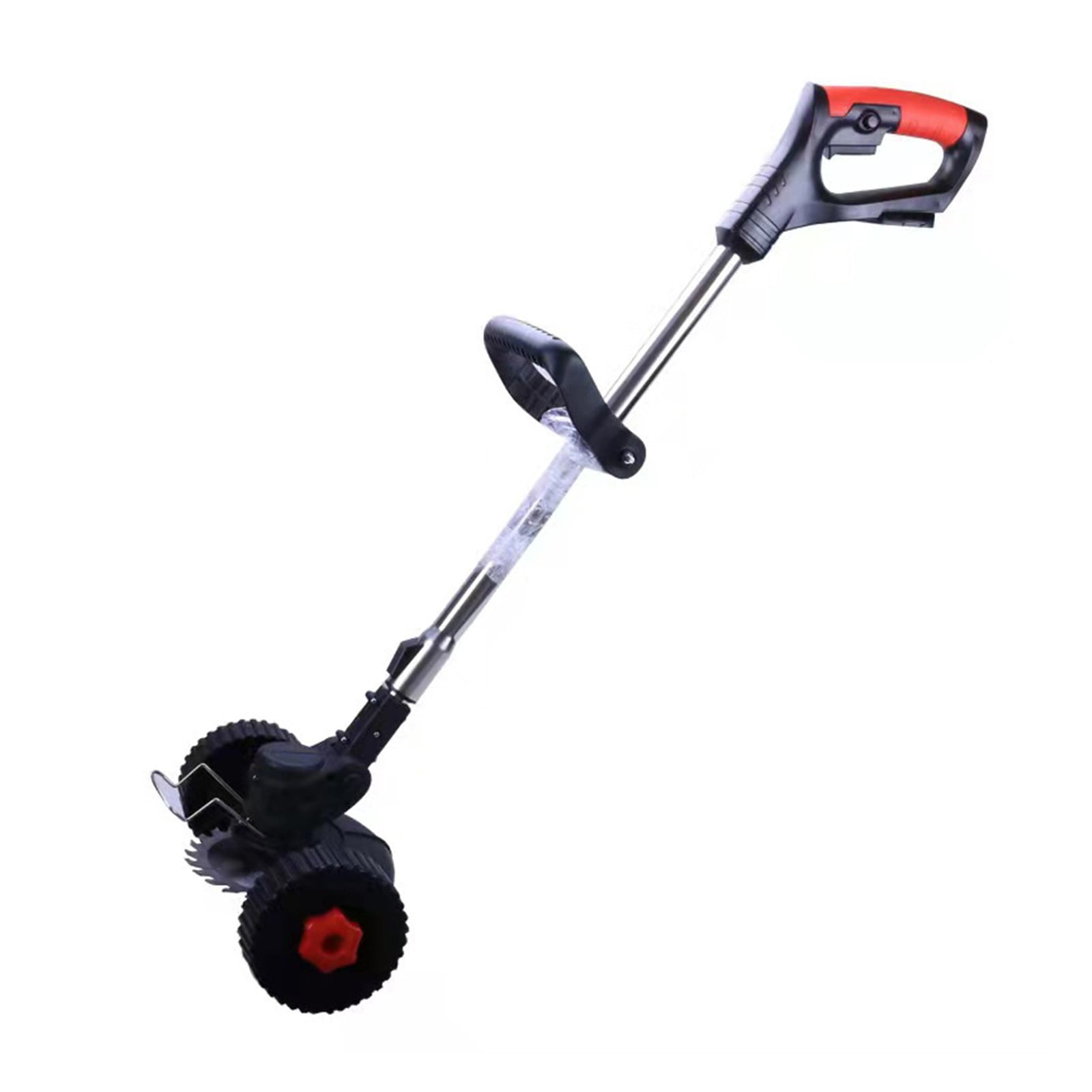 Bargain Clearance One Wheel Lithium Battery Lawn Mower Wheels Household Small Lawn Mower Wheels Rechargeable Lawn Mower Weeding Artifact Wheels, Black, 5.85*3.9*0.39In, Plastic, Meiiso