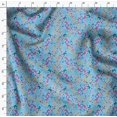 thumbnail image 4 of Soimoi Blue Rayon Fabric Flower & Butterfly Print Fabric by The Yard 56 Inch Wide, 4 of 5