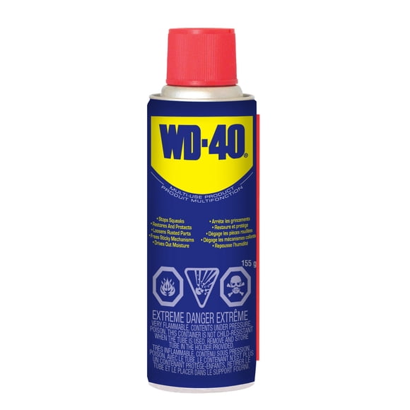 WD-40 Produit Lubrifiant Multifonction 155g Chasse L'humidité et Protège Contre la Corrosion