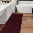 thumbnail image 4 of New Flokati 1400gr 2'4" x 8'6" Runner, Burgundy, 4 of 5
