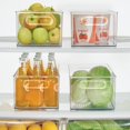 thumbnail image 3 of iDesign Bac de Réfrigérateur Empilable - Bac de Rangement de Cuisine pour Garde-Manger, Armoires Ou Réfrigérateur, Ensemble de 2, Transparent, 3 of 9