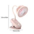 thumbnail image 3 of Limited Time Deal Iumwxz Small Fan Clipable Desktop Small Fan Clip On Fan USB Rechargeable Desktop Clip Type Small Fan Room Fan Bedside Fan Desk Fan Travel Essentials, 3 of 6