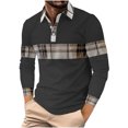 thumbnail image 1 of Birdeem Chemises pour Hommes Chemise Décontractée Imprimée à Manches Longues Col Rabattu Boutons T-Shirt Blouse Tops, 1 of 12