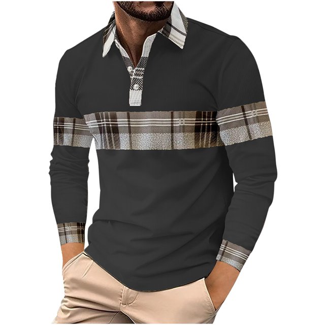 Birdeem Chemises pour Hommes Chemise Décontractée Imprimée à Manches Longues Col Rabattu Boutons T-Shirt Blouse Tops