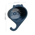 thumbnail image 2 of Multi Functional Faucet Basket with Dry Wet Separation | Fruit & Vegetable Washing Sink Filter Basket | Plastic Kitchen Drain Basket | 7.87 x 6.69 Inches | Includes 1 Basket, 2 of 4