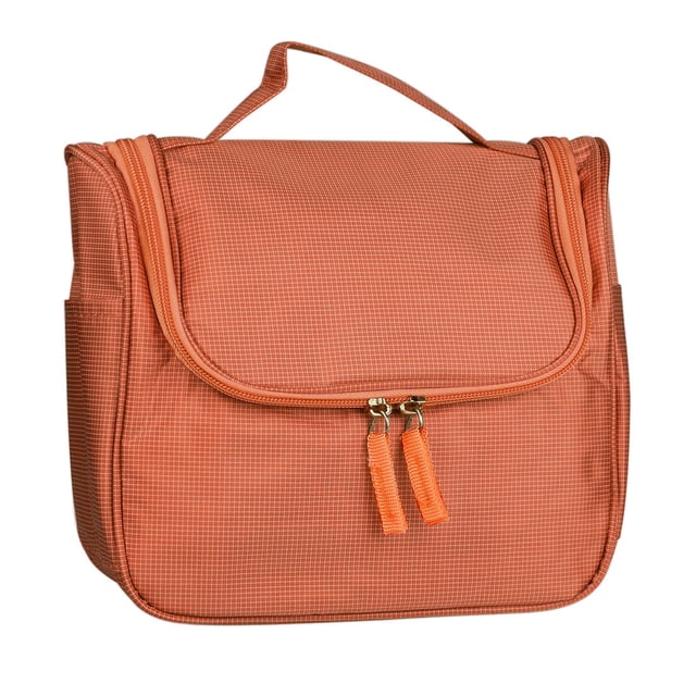 Travel Cosmetic Bag Toiletry Case Wash Organizer Storage Hanging Pouch Orange