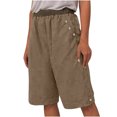 thumbnail image 1 of Pantalon à Taille Élastique pour Femmes Femmes Printemps et Uni Taille Élastique Coton Lin Polyvalent Jambe Droite Pantalon Décontracté Capris Pantalon Coton Lin Femmes Capris à Taille Élastique pour Femmes, 1 of 7
