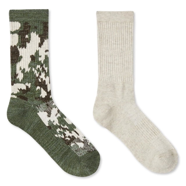 Ozark Trail Women's Crew Socks 2-Pack