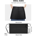 thumbnail image 2 of Apron for Waitstaff with Pockets - Durable Black Stain- Apron for Restaurant Hotel Kitchen Apron with Sleeve Guard and Convenient Pocket Practical Apron for Daily Use, 2 of 7