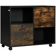 thumbnail image 1 of Vinsetto Lateral File Cabinet with Wheels Mobile Printer Stand, 1 of 10